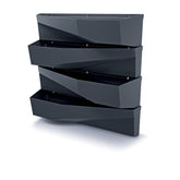 Prosperplast Cascade Garden Wall Vertical Garden 19x78x35cm - Anthracite